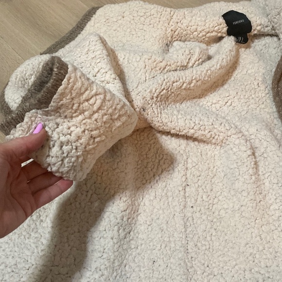 Forever 21 sherpa lined cardigan - Picture 3 of 4
